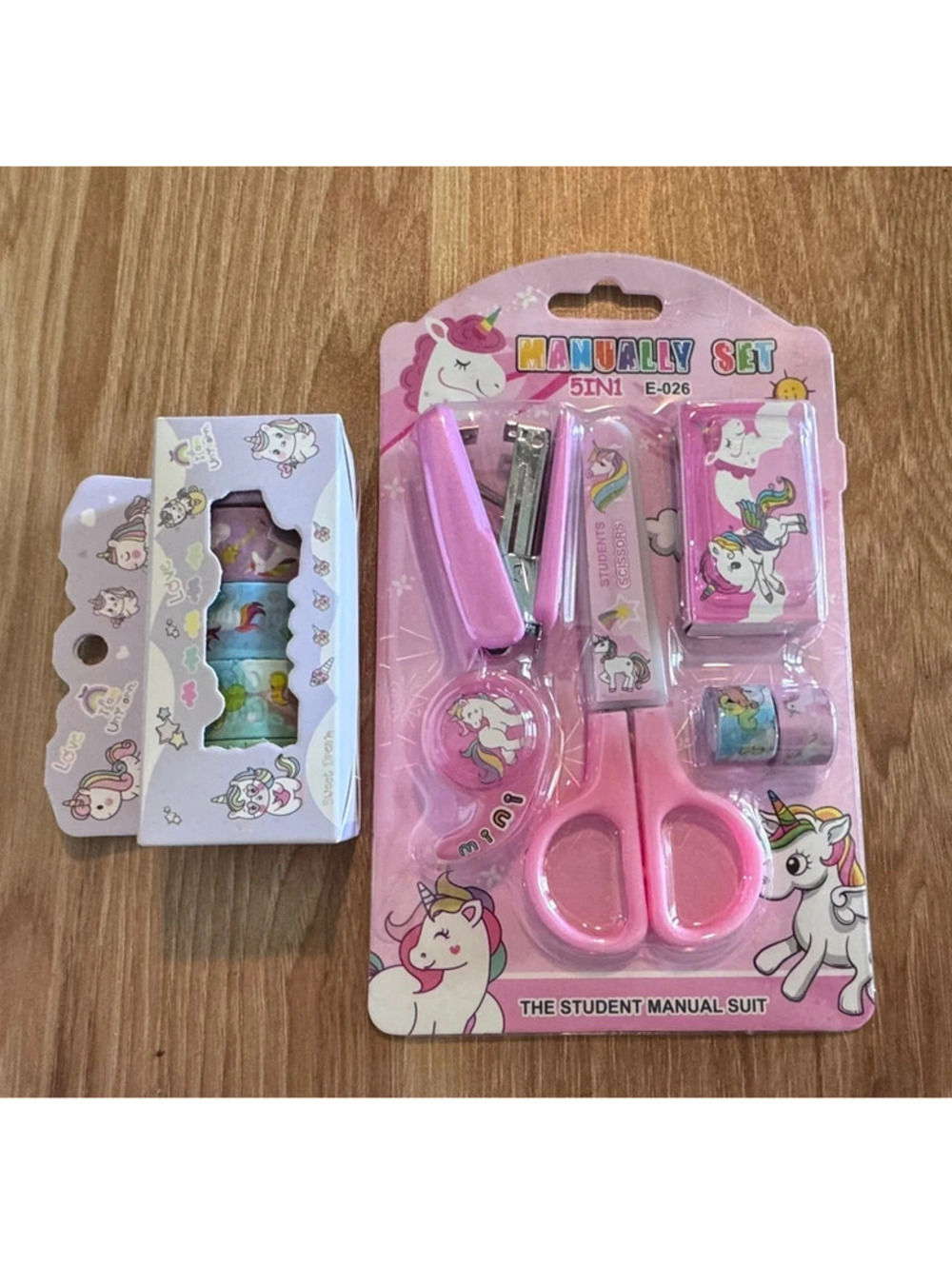 Magical Unicorn Desk Tool Set + Extra Washi Tape